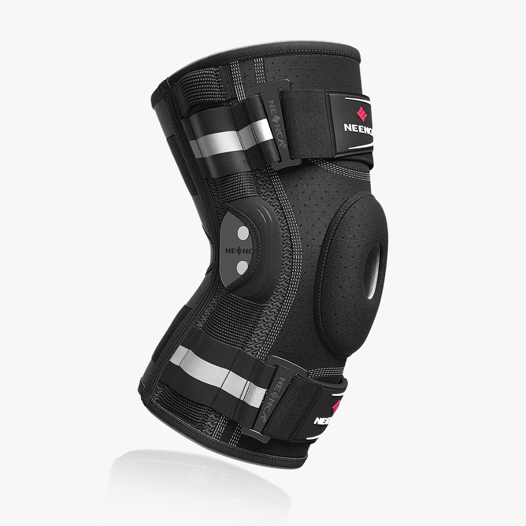 Hinged Knee Brace with Removable Stabilizers