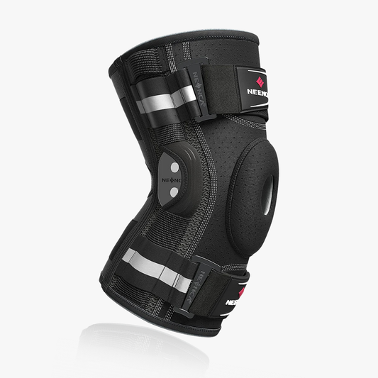 Hinged Knee Brace with Removable Stabilizers