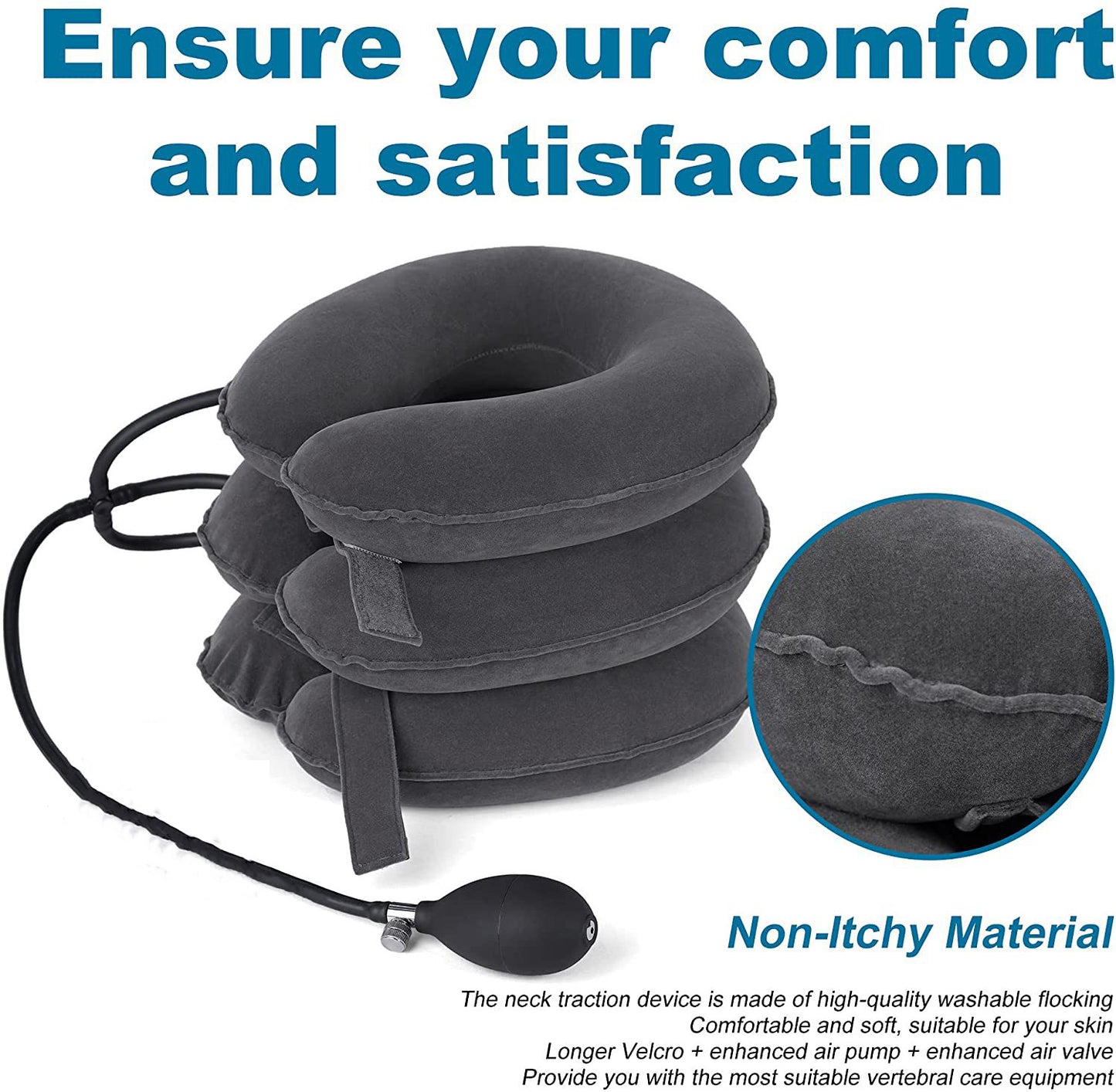 Adjustable 3-Layer Neck Traction Pillow