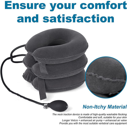 Adjustable 3-Layer Neck Traction Pillow