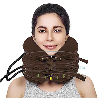 Adjustable 3-Layer Neck Traction Pillow