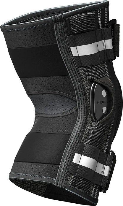 Hinged Knee Brace with Removable Stabilizers