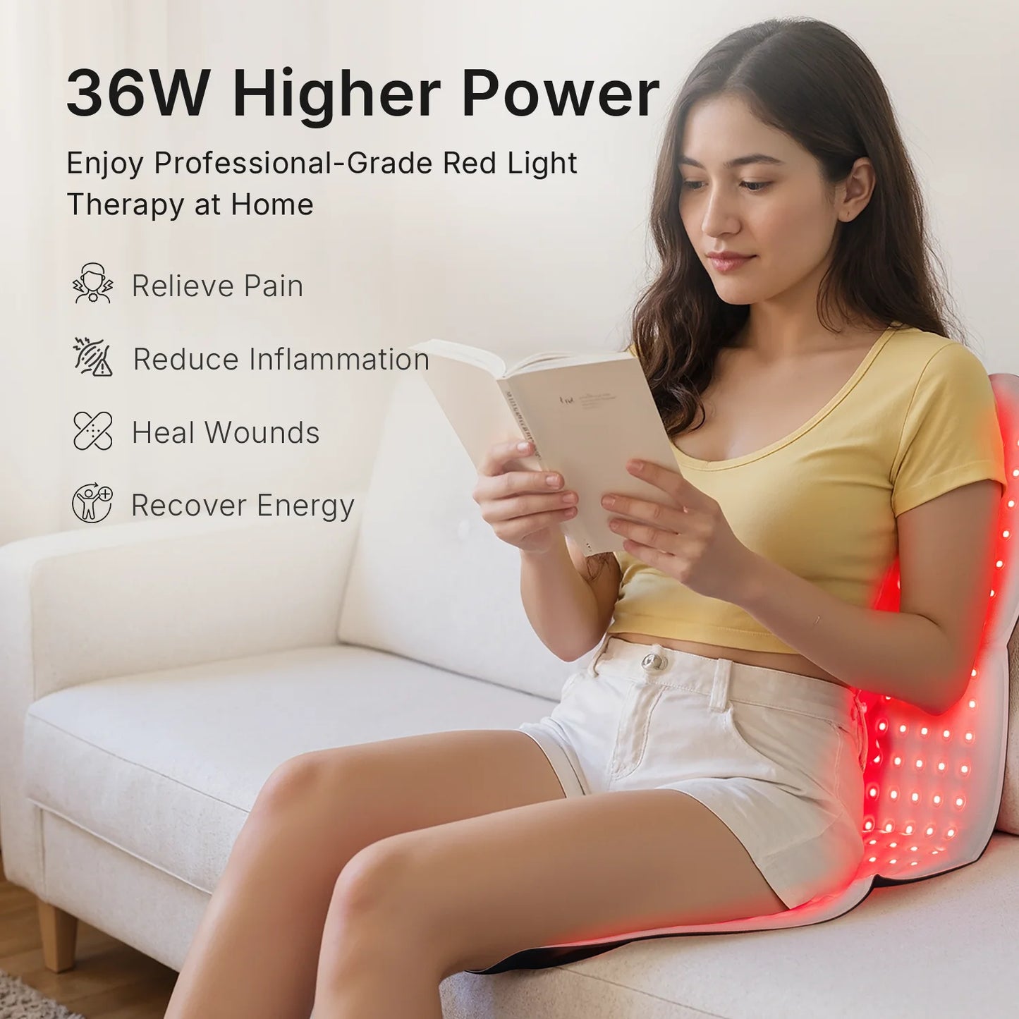 Extra-Large Dual-Wavelength Red Light Therapy Mat