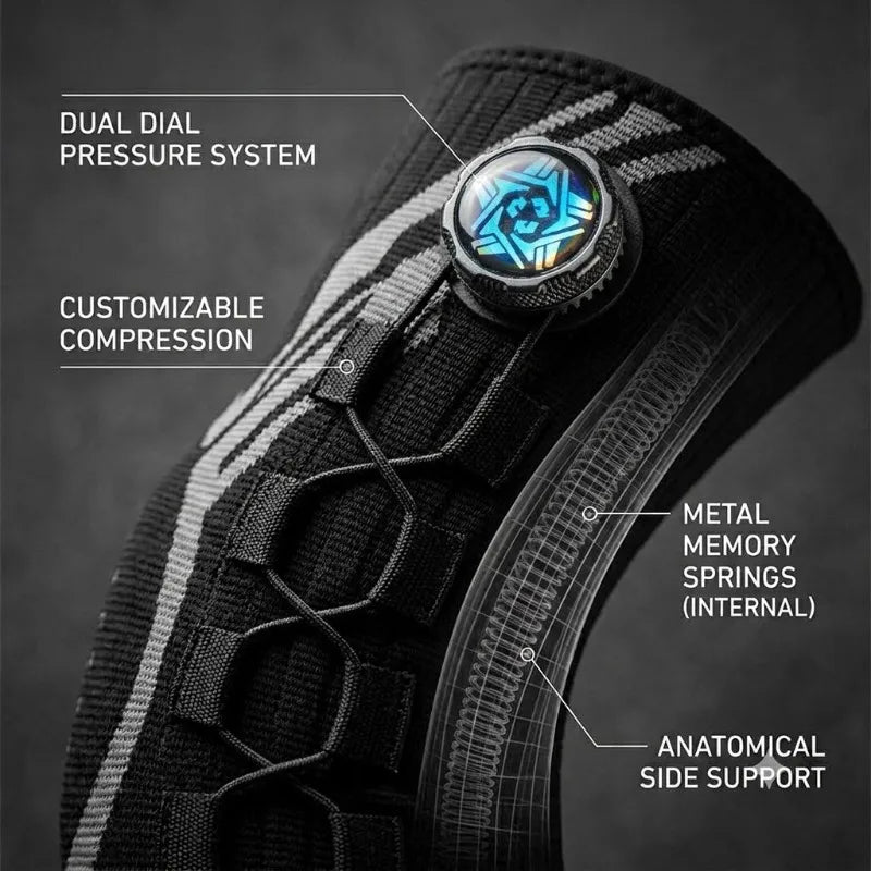Dual-Dial Compression Knee Support