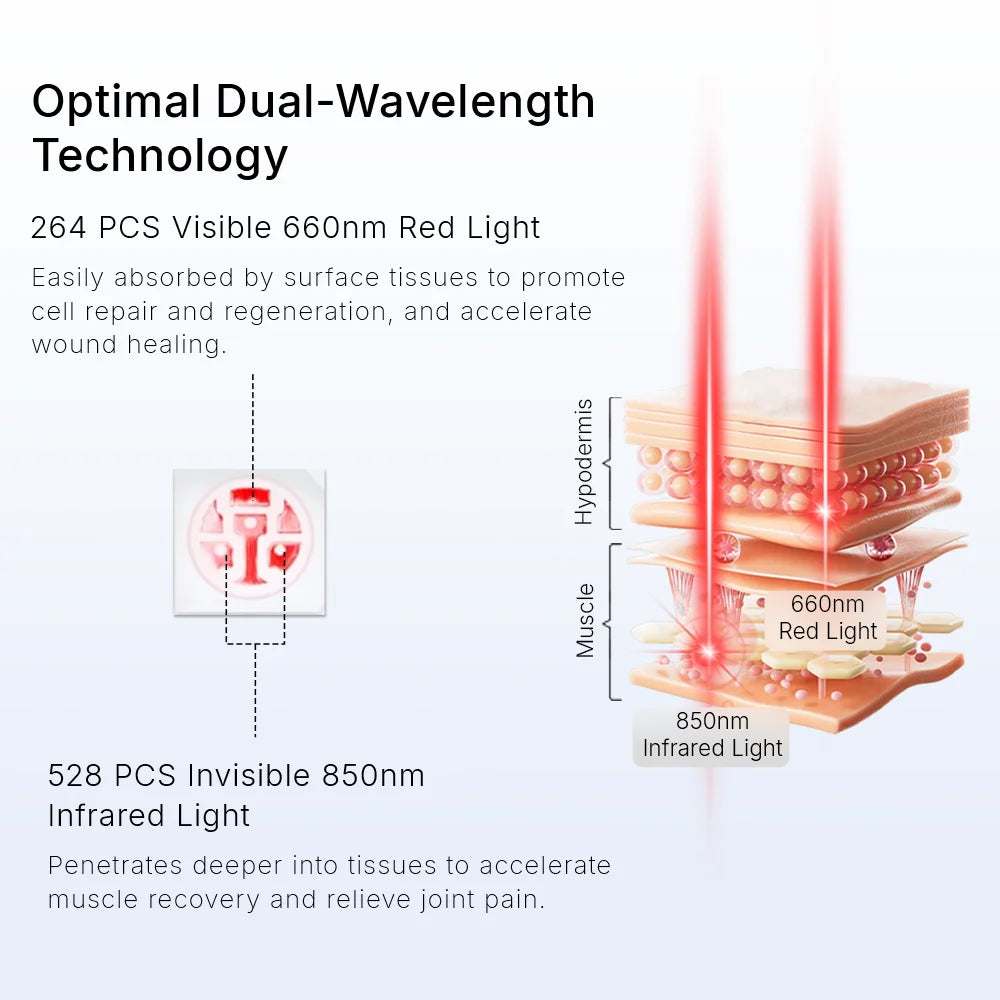 Extra-Large Dual-Wavelength Red Light Therapy Mat