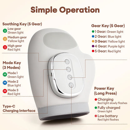 Cordless Air Compression Hand Massager