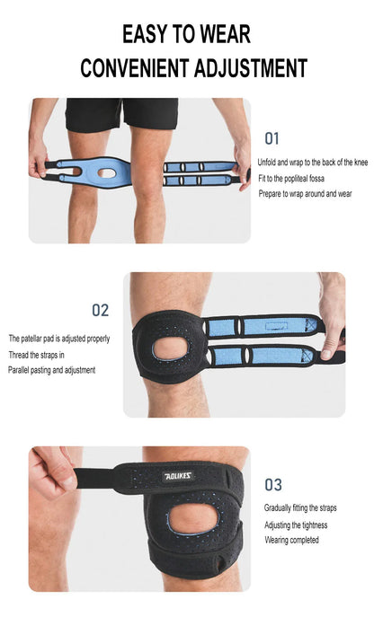Adjustable Open-Patella Knee Support
