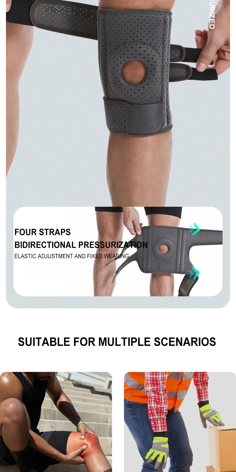 Adjustable Patella Support Knee Brace