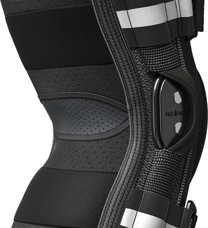 Hinged Knee Brace with Removable Stabilizers
