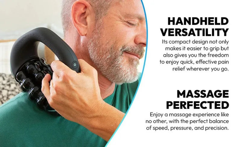 Rechargeable 6-Wheel Body Roller Massager