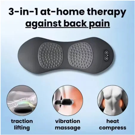 3-in-1 Heated Lumbar Massage Pillow