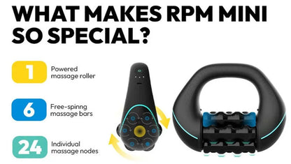 Rechargeable 6-Wheel Body Roller Massager