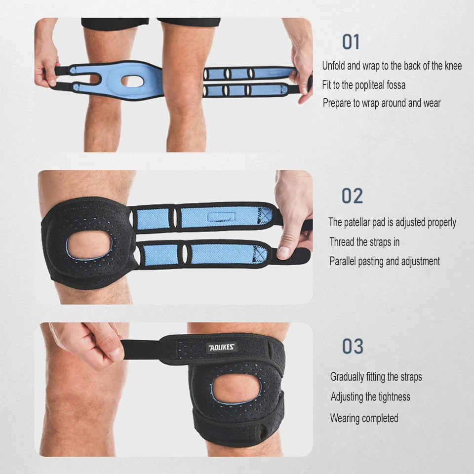 Adjustable Open-Patella Knee Support