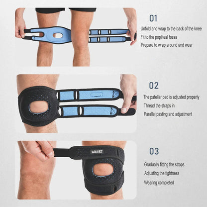 Adjustable Open-Patella Knee Support