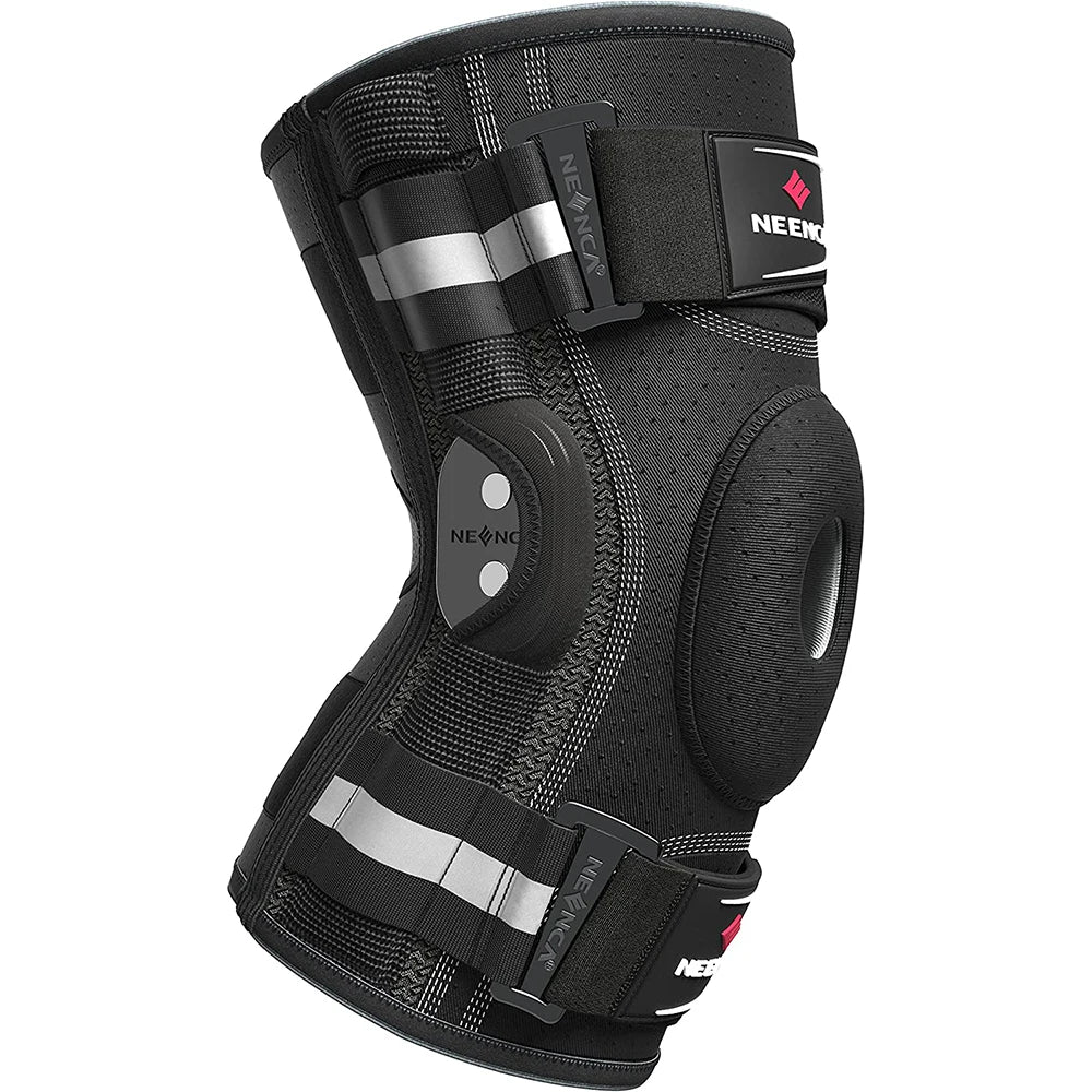 Hinged Knee Brace with Removable Stabilizers