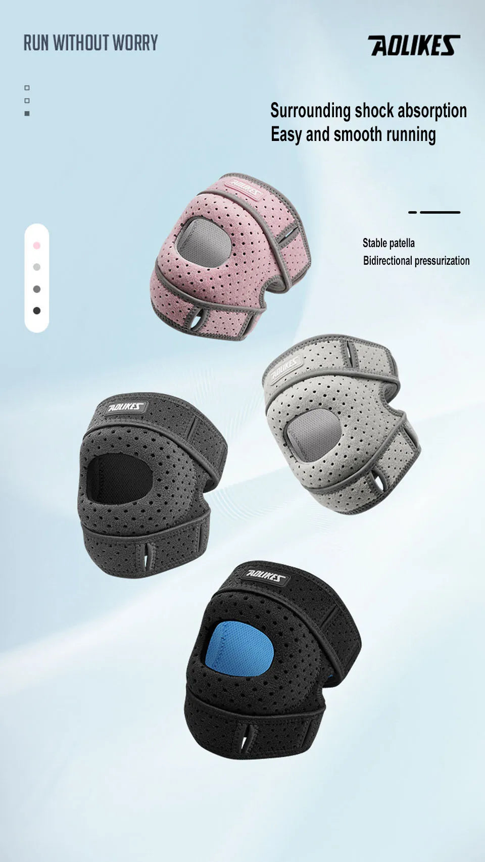 Adjustable Open-Patella Knee Support