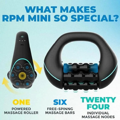Rechargeable 6-Wheel Body Roller Massager