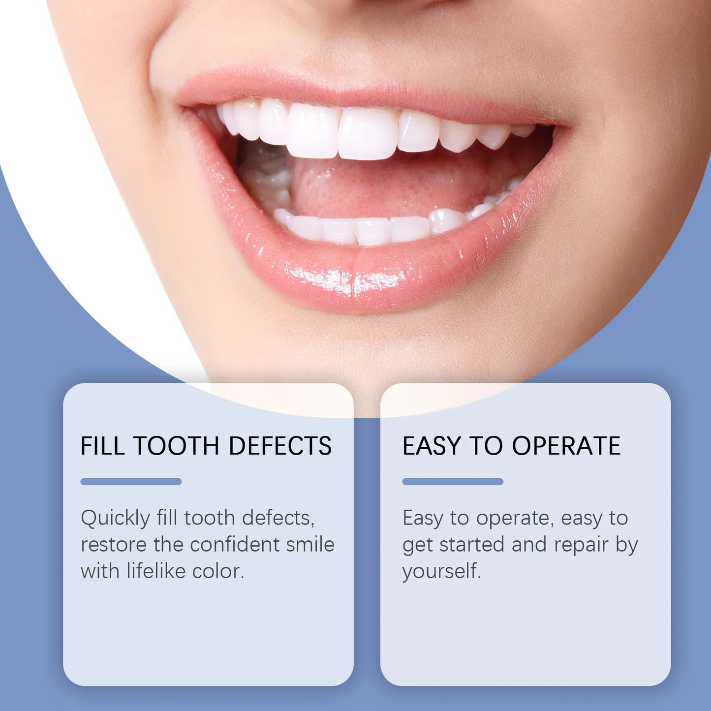 Tooth Repair Kit with Blue LED Light