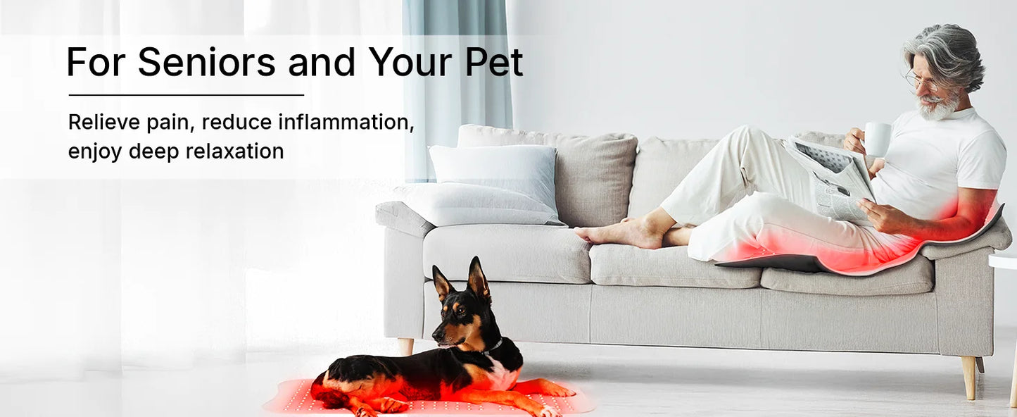 Extra-Large Dual-Wavelength Red Light Therapy Mat