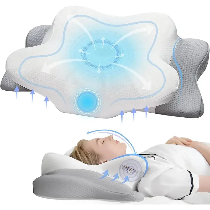 Ergonomic Contour Memory Foam Pillow
