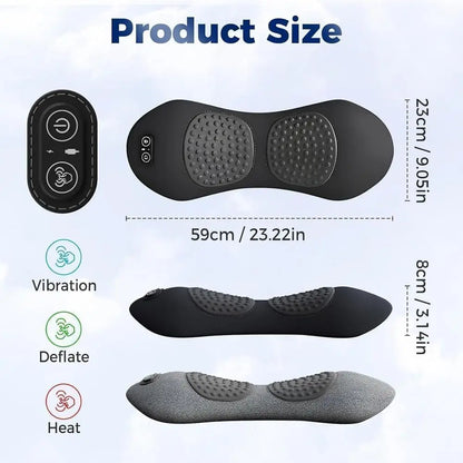 3-in-1 Heated Lumbar Massage Pillow