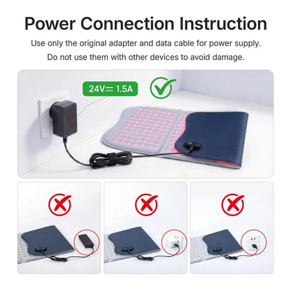 Extra-Large Dual-Wavelength Red Light Therapy Mat