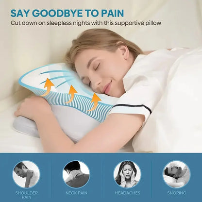 Ergonomic Contour Memory Foam Pillow
