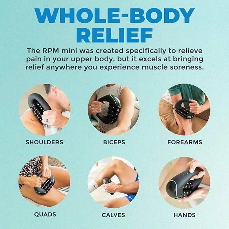 Rechargeable 6-Wheel Body Roller Massager