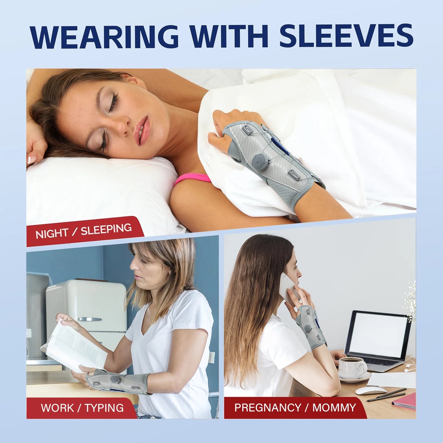 Dial-Adjustable Wrist Support Brace